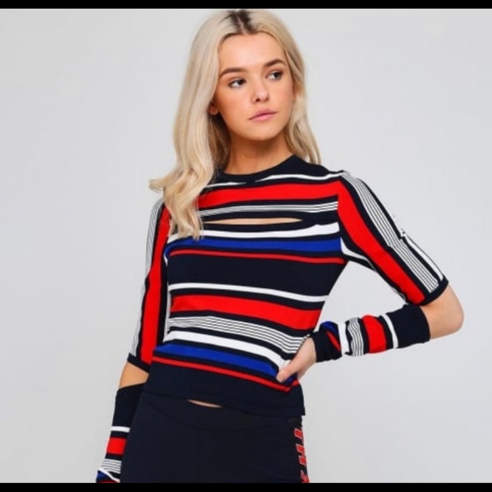 NWOT Gigi Hadid x Tommy Hilfiger Stripes Top